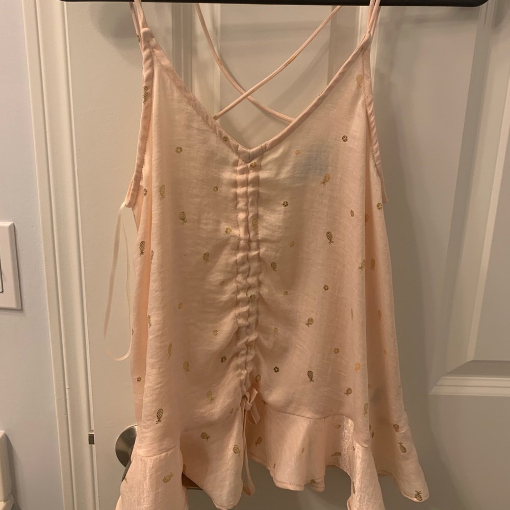 Pineapple tank top only worn once
